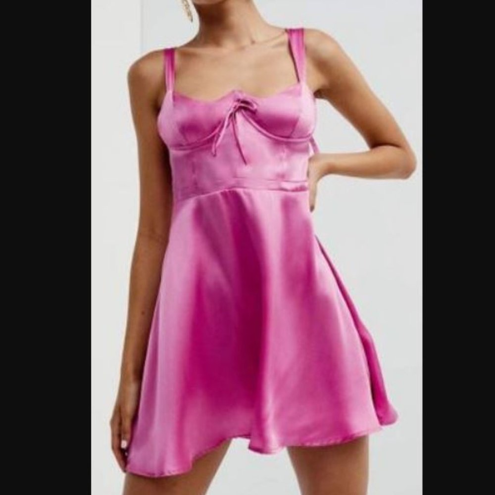 For Love & Lemons Sleeveless Fit & Flare Mini Dress Size XS Pink